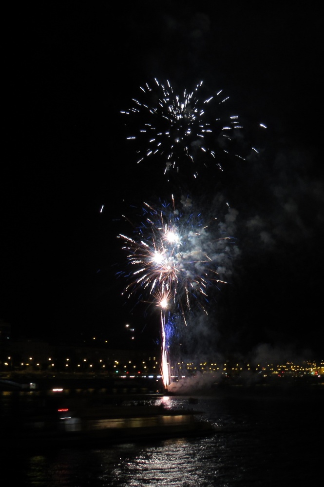 Fireworks over the Danube, Budapest